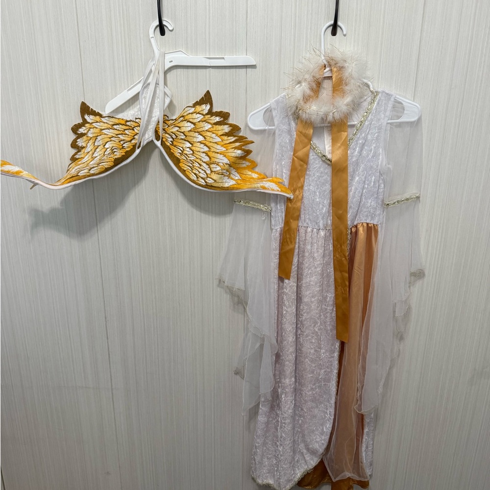 California Costumes Angelic Kids Costume in White and Gold
